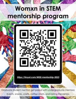 Women in STEM mentorship program graphic